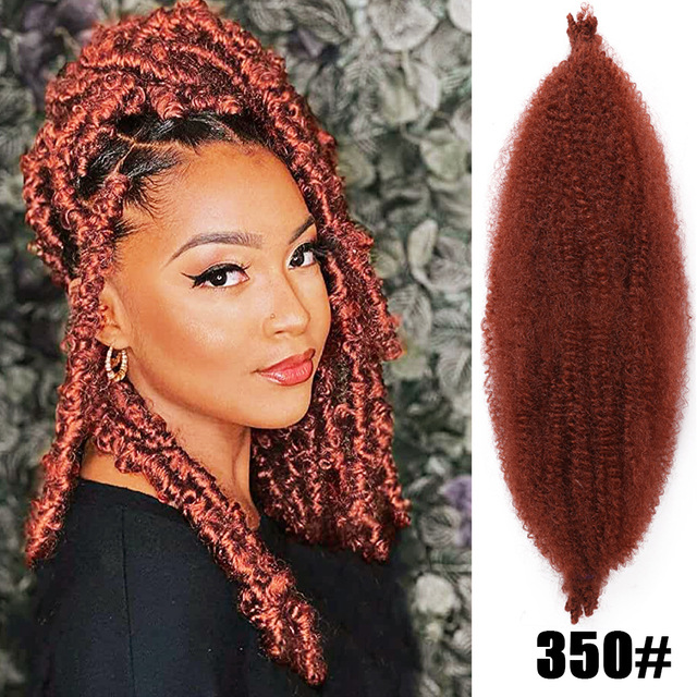 24 Zoll Caterpillar Kinky Marley Flechthaar Frühling AfroTwist Haar_voghion.com