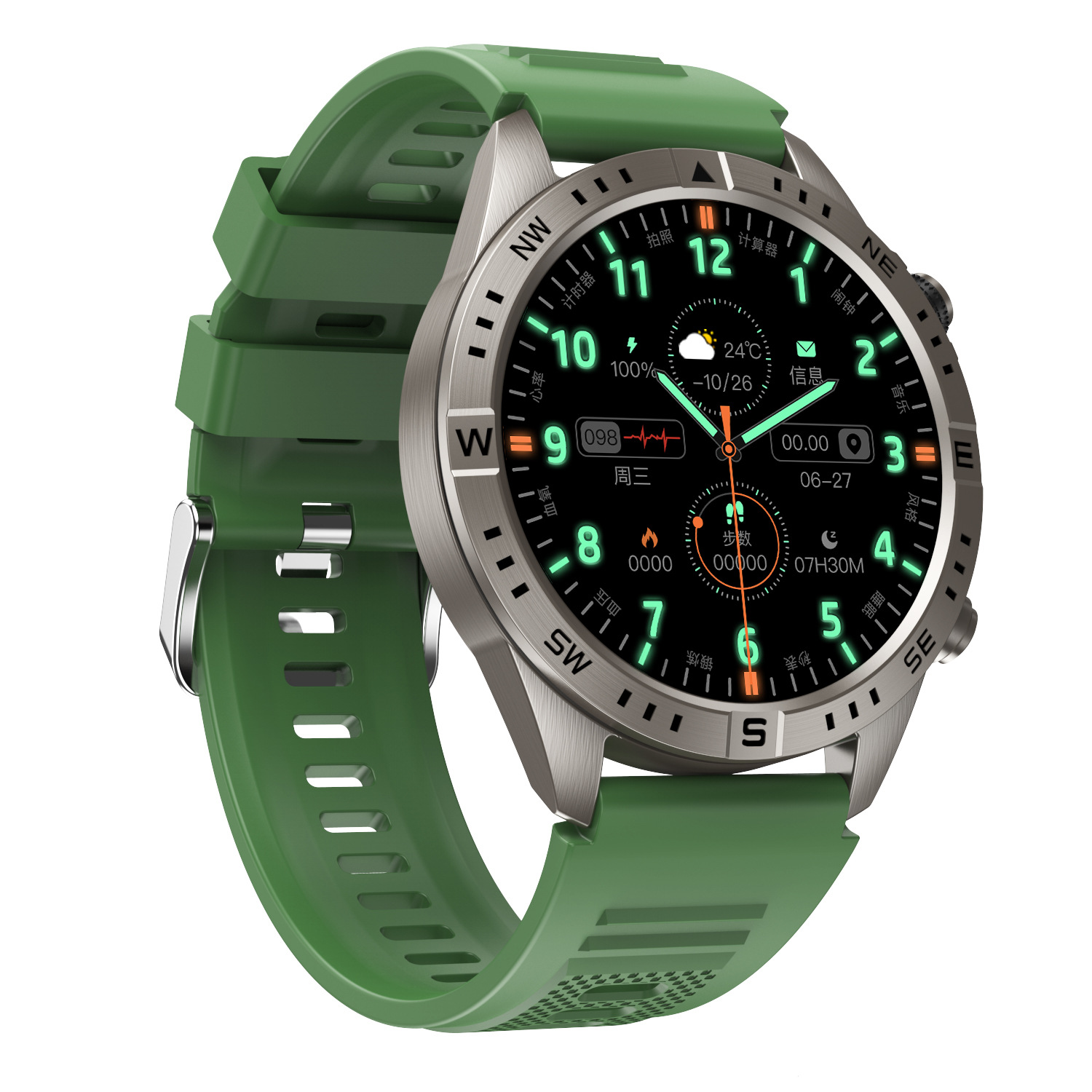 CY800 reloj inteligente pedómetro monitoreo de frecuencia cardíaca llamada Bluetooth monitoreo del sueño reloj inteligente impermeable image 5
