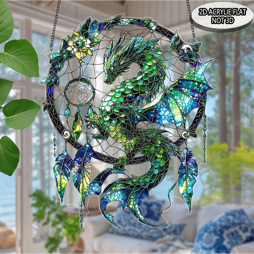 Colgante al por mayor acrílico atrapador de sueños transfronterizos serie colección impermeable acrílico resistente al arañazo decoración interior y exterior atmósfera