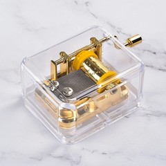 クリエイティブギフトバレンタインデー卒業プレゼント金メッキ手揺れオルゴール手揺れオルゴール手揺れオルゴール手揺れオルゴール