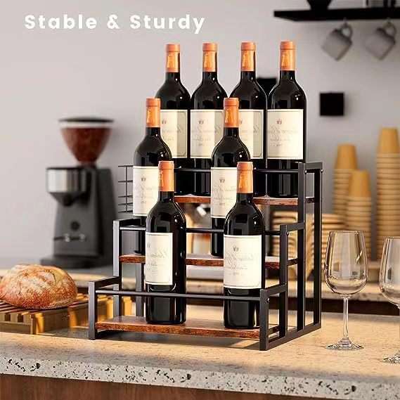 Iron Coffee Syrup Storage Box Rack, Beverage and Seasoning Rack, Storage Display Rack, Coffee Syrup Storage