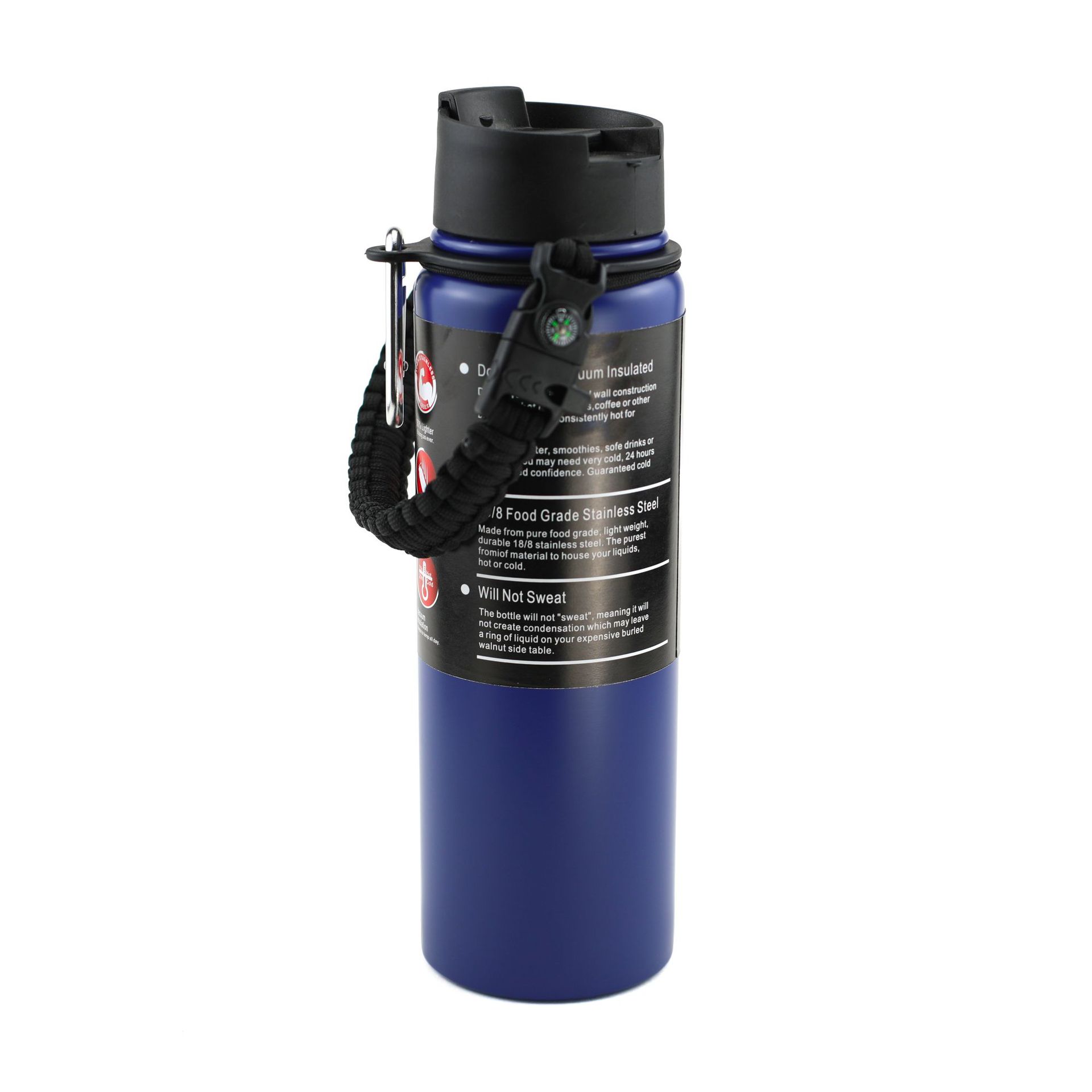 Botella de agua deportiva portátil de doble asa para exteriores, estilo americano, 30 oz, exportación, acero inoxidable 304, botella espacial