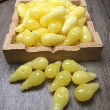 二代蜜蜡佛头一体三通琥珀手串散珠桶珠配件大全金刚星月菩提手链