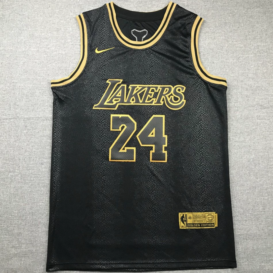 NBA вышитая баскетбольная майка No. 24 Kobe Мамба змея рисунок Kobe спереди No. 8 No. 24 Lakers Kobe Jersey