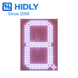 10-inch white light yellow bottom plate 8-character screen LED digital board 8-shaped gas station oil price plate price display screen