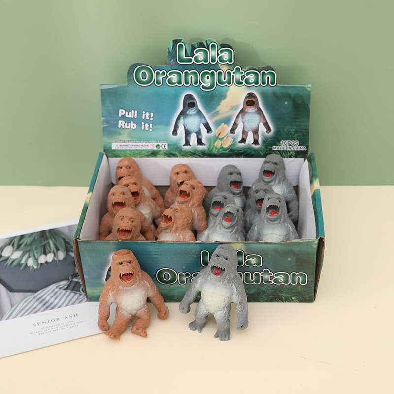 Suministro directo de fábrica, descompresión, explosión transfronteriza de gorila, ventilación, descompresión, juguetes de gorila complicados creativos al por mayor