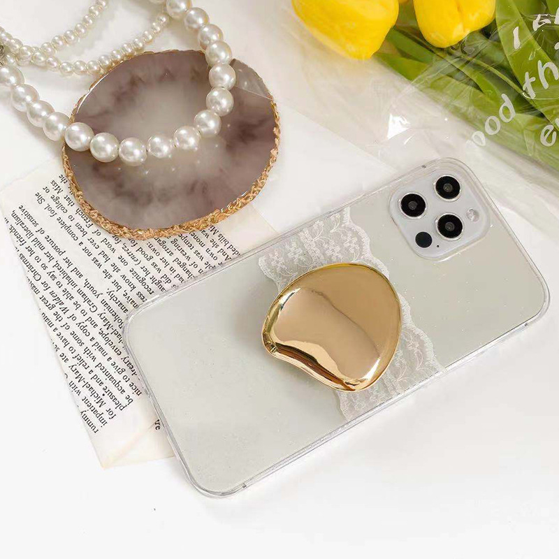 Simple Style Irregular Solid Color Metal Universal Phone Cases display picture 2