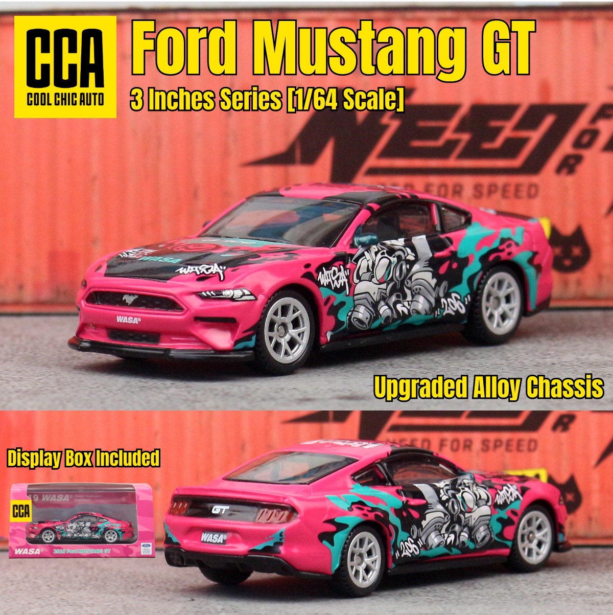 Ford Mustang GT-WASA Pink