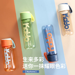 優美家水杯女生高顏值大容量學生便攜簡約耐高溫防摔塑料杯