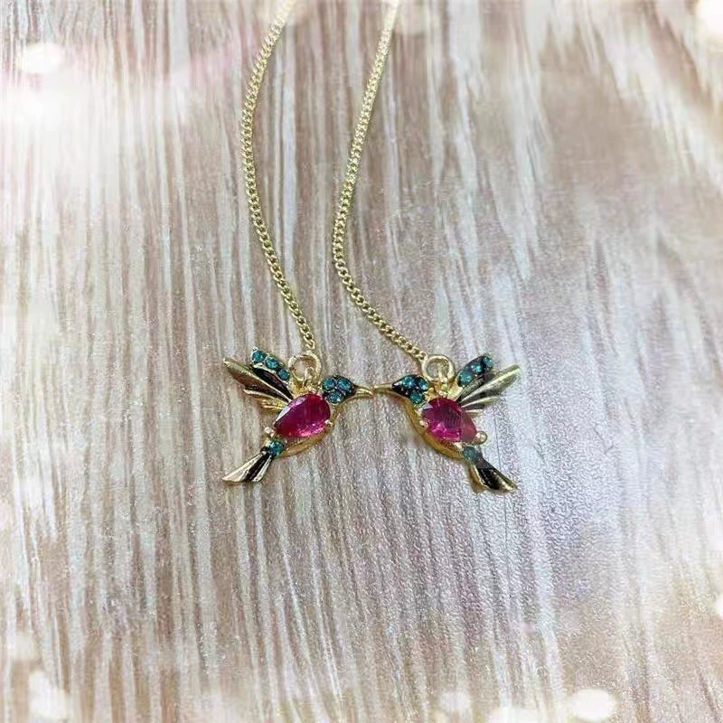 Серьги, длинный аксессуар, милые птицы, (торговля через границу)
