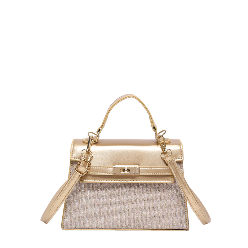 Bolso de textura popular retro 2024 verano nueva moda moda bolsa de hombro casual empalmado bolso de mochila
