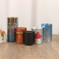 Чай бумажная банка цилиндр печатная упаковочная коробка цветочный чай бумажная трубка порошок упаковочная банка пищевая банка печать логотипа