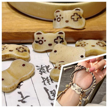 文玩驼骨刻游戏机柄猫咪手牌文玩配饰手串搭配配饰手牌