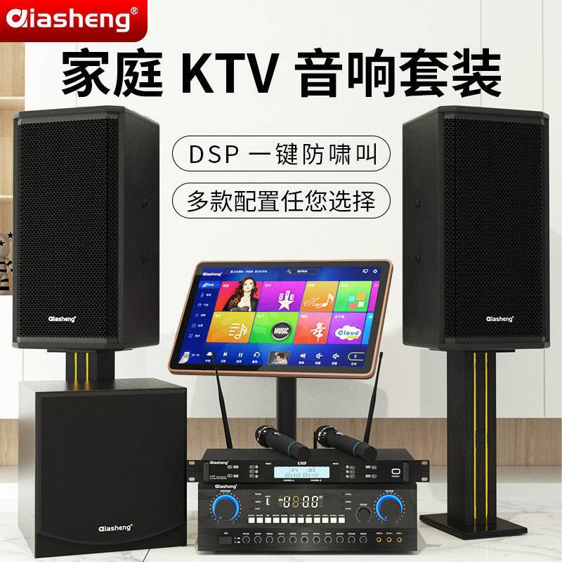 QIASHENG ファミリー KTV オーディオセットフルセットのカラオケマシンホームプロフェッショナルカラオケカラオケマシンスピーカー機器|undefined