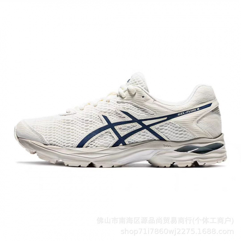 莆田純正 GEL-FLUX4 スポーツシューズ、レトロ、衝撃吸収、多用途、滑り止め、耐摩耗性、メッシュ、通気性、ランニング用|undefined