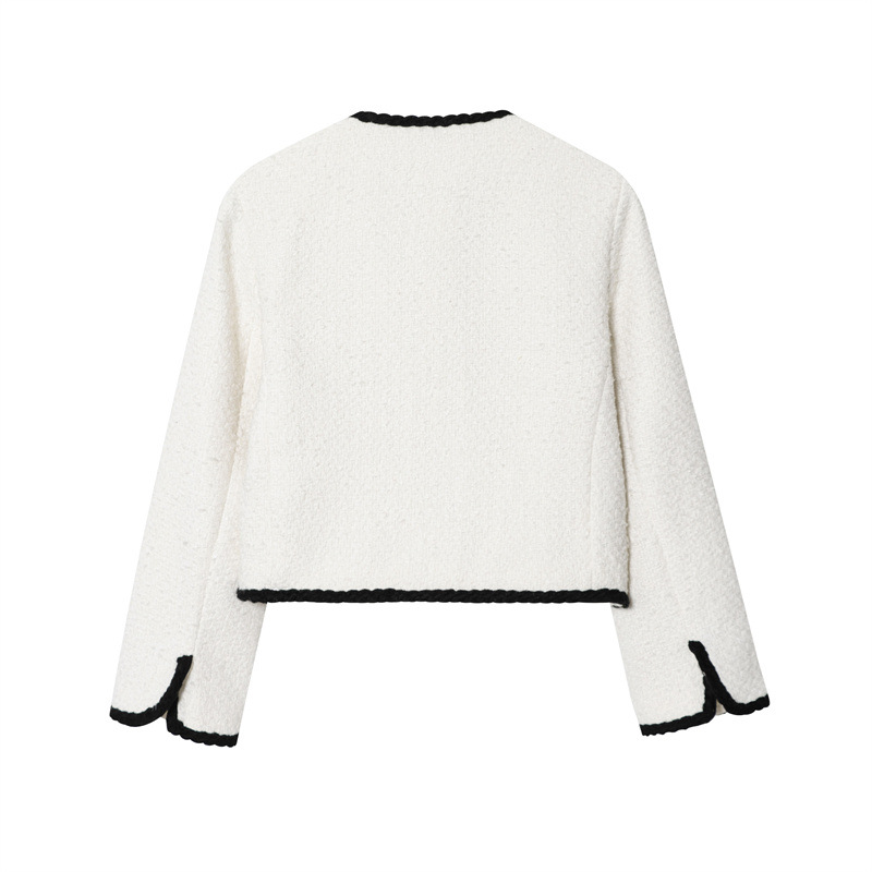 Fashion Women's Wear Trim Velvet Coat