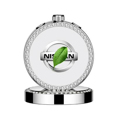 Perfplant seat: Car Interiors, Men's and Women's - ocean-scent-steel-label-with-diamond-perfume-holder-produced-by