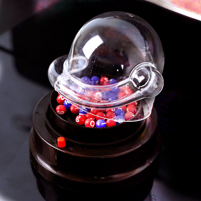 Doble Bola de color grande lotería máquina simulador creativo afortunado cuerpo mini afortunado artefacto ganador lotería máquina tienda