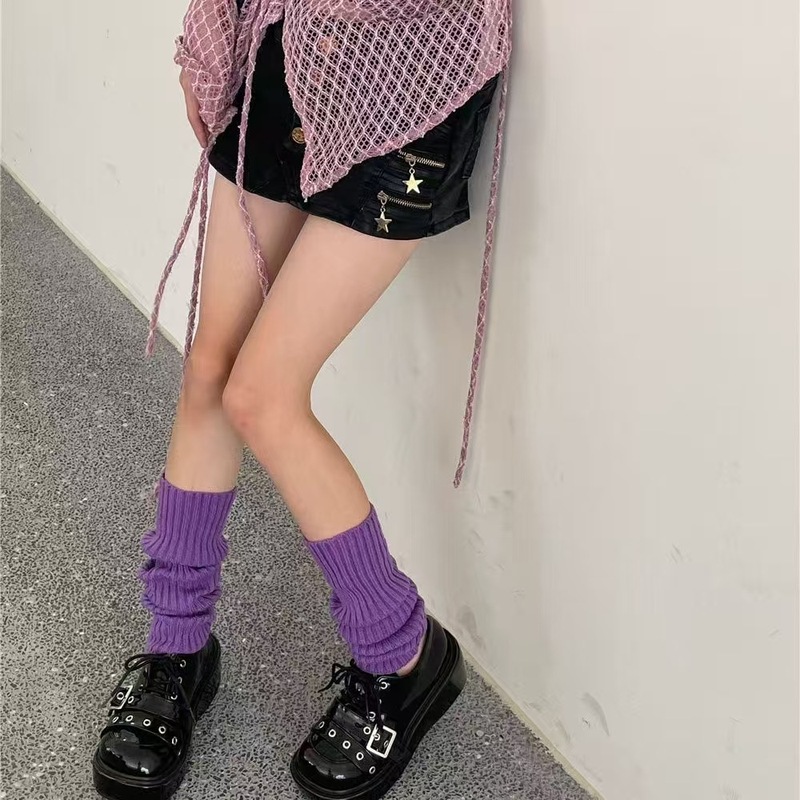 辣妹jk袜套袜子女堆堆袜秋冬加厚保暖毛毛中筒袜腿套洛丽塔ins潮|undefined