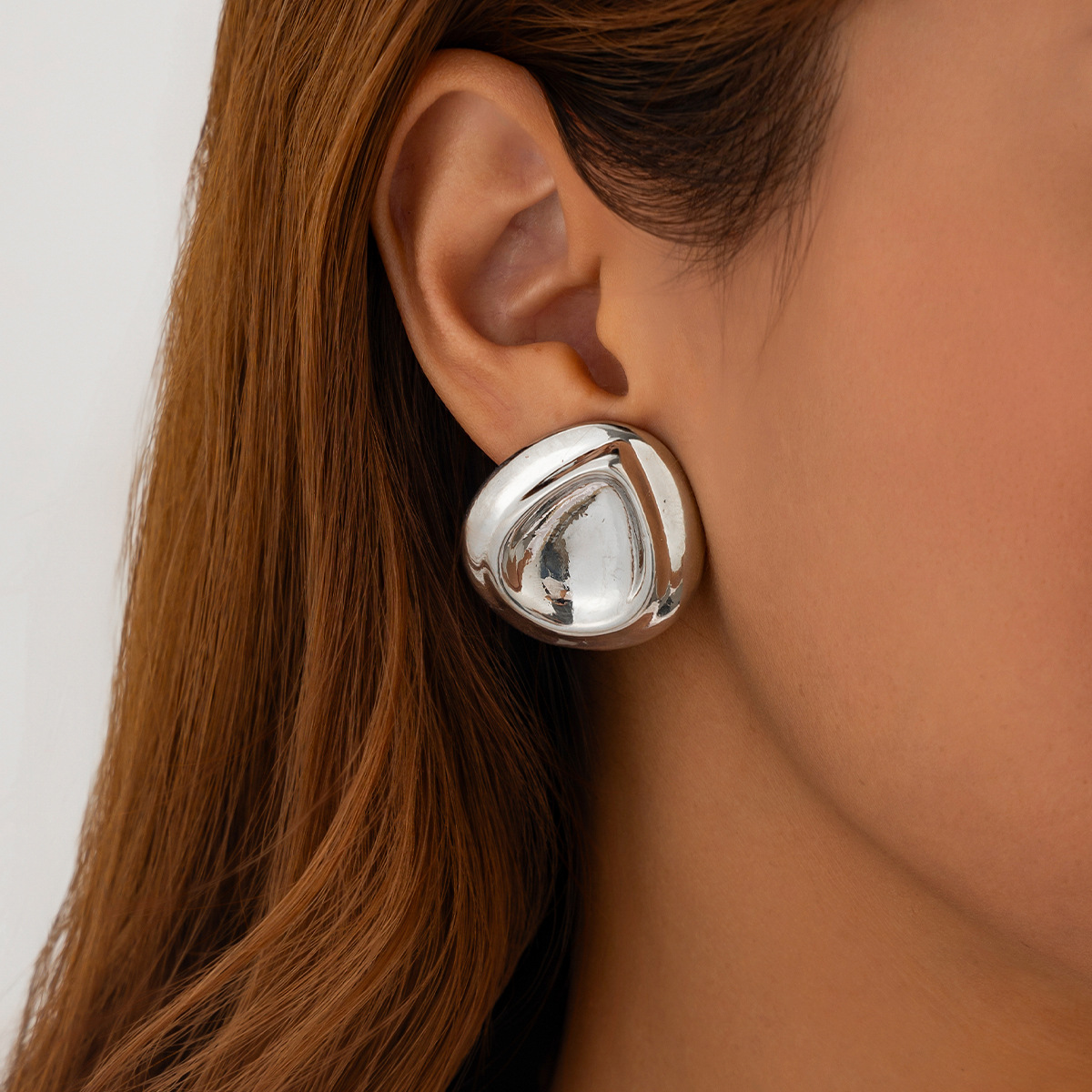 12g Weight Steel needle Ear Needle Material Drop Earrings, Ear Studs Classification 1 Pair Quantity Party, Street Occasion Alloy Material Geometric Pattern Women's Gender Polished Finish Plating Design Exaggerated, Punk Style 1 Pair Exaggerated Punk Geometric Plating Alloy Drop Earrings Ear Studs 53