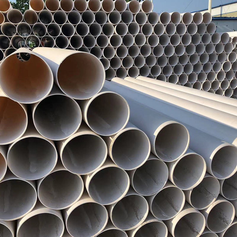 pvc排水管轻型建筑排污雨水通风管材110-160工程埋地下水灌溉管道