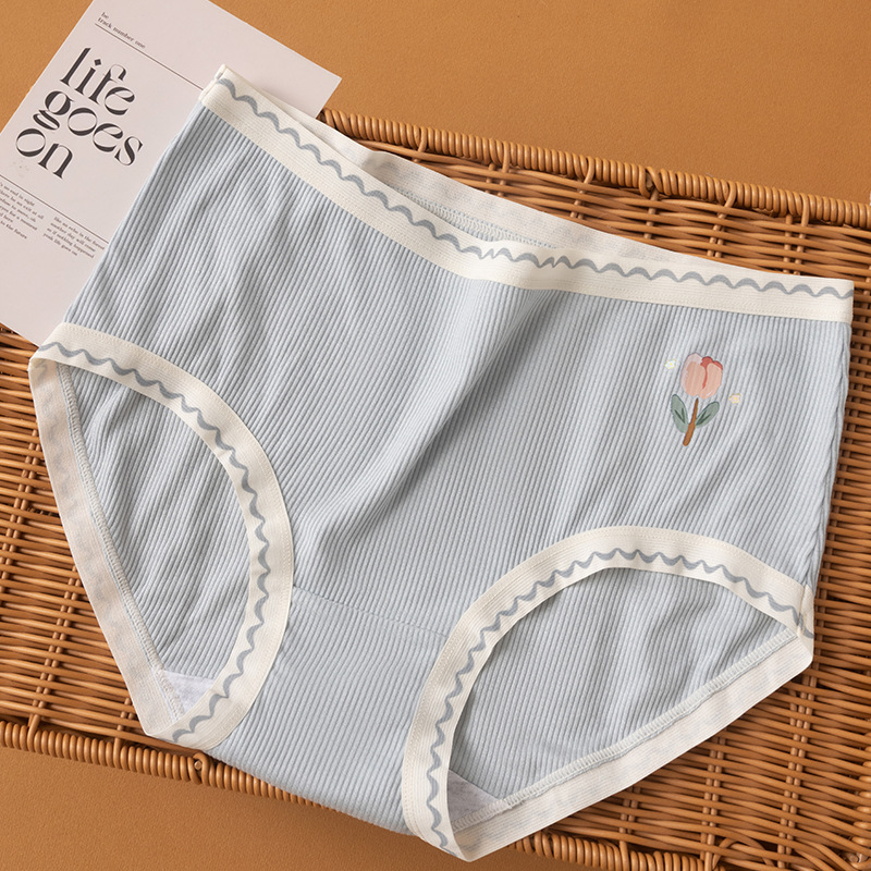 Bragas modales para mujer, algodón, antibacteriano, transpirable, entrepierna, cintura media sin costuras, pantalones cortos triangulares para niña japonesa, bragas para mujer image 12
