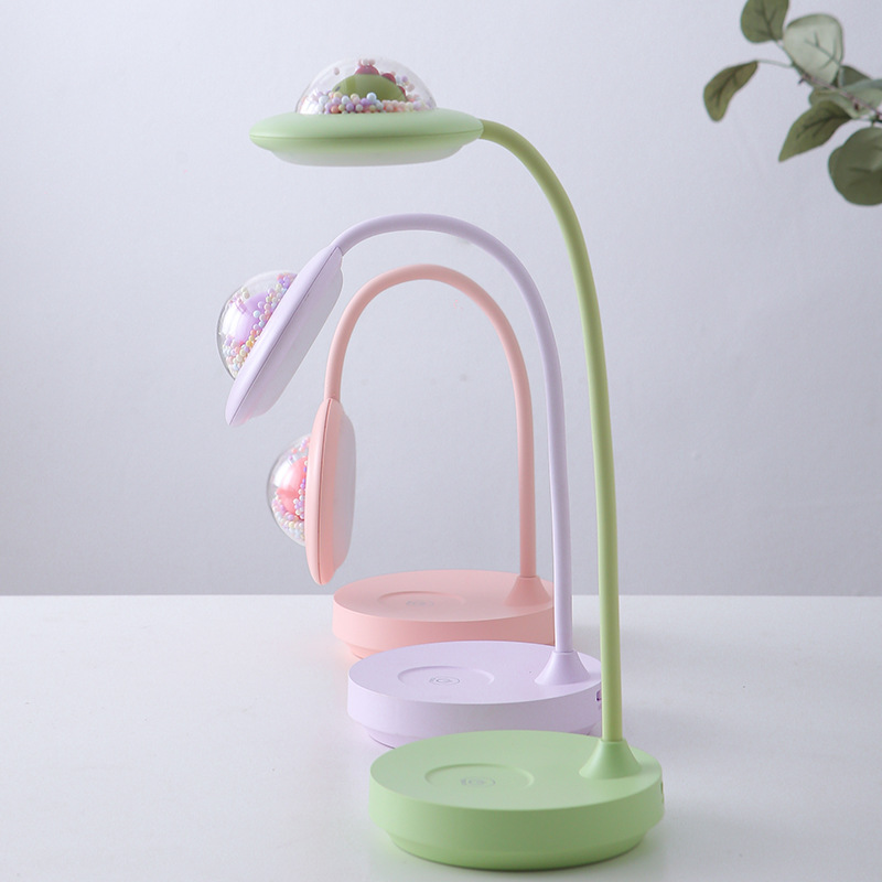Creative LED space table lamp for bedroom, night light for bed