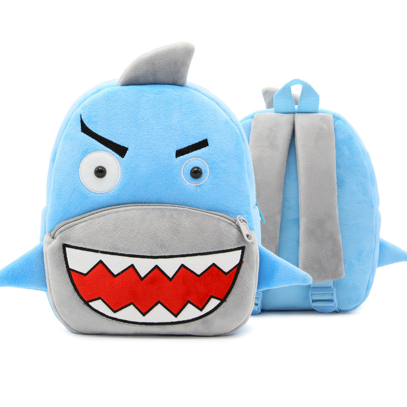 3D lindos dibujos animados peluche niños jardín de infantes mochila escolar movimiento de animales escolares mochila de peluche mochila de niños