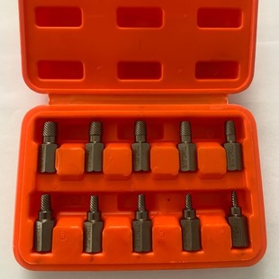 10-piece screw extractor broken head screw slip hex bolt removal tool