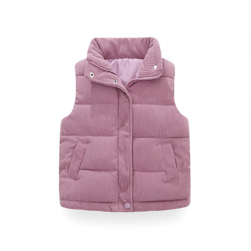 Baby chaleco 2025 nueva ropa de algodón para niños ropa de invierno para niños calentamiento de aire extranjero bebé caballo clip chaleco de algodón para niñas