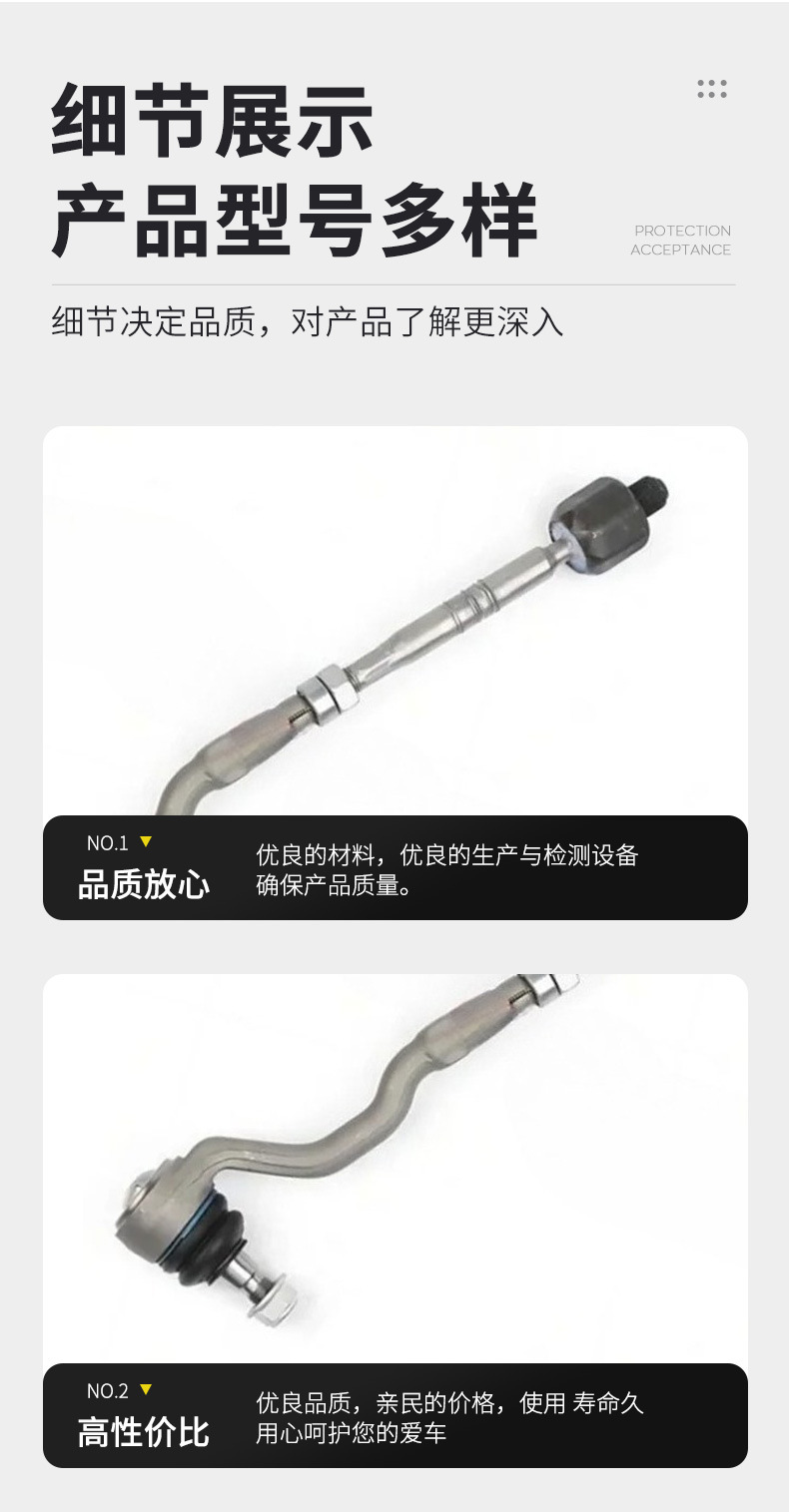 B-Mw X5 X6 Tie Rod Assembly L/R32106793496
