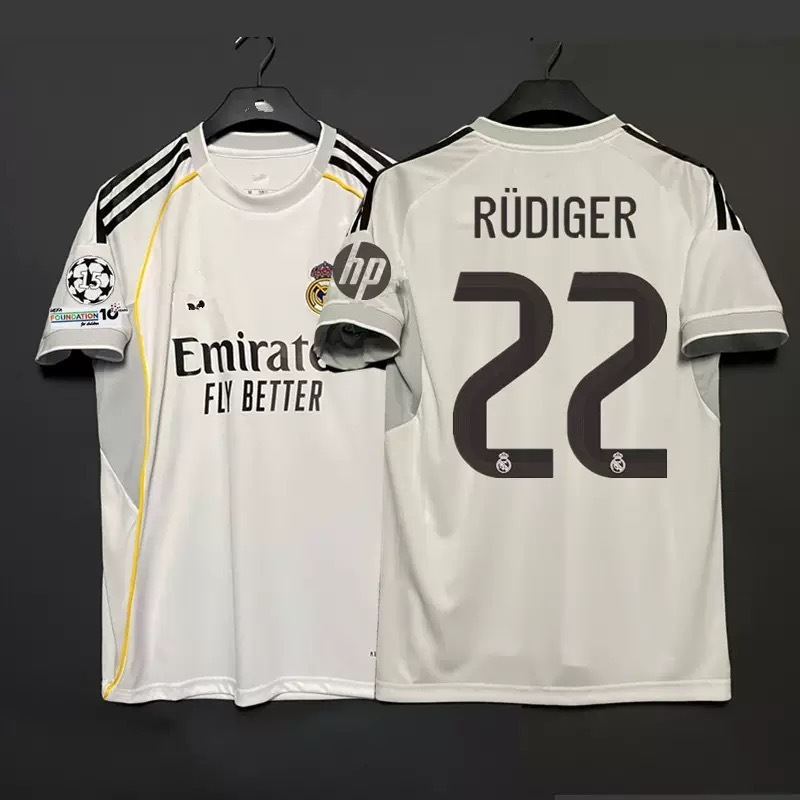25/26 レアル マドリード ホーム ホワイト プレーヤー バージョン モドリッチ 特別記念 No.10 サッカー スポーツ 半袖ジャージ|undefined