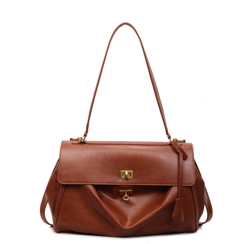 Bolso, bolso de hombro de alta calidad, bolso de hombro de gran capacidad, bolso de transporte de trabajo casual.