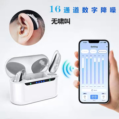 国境を越えたインイヤー Bluetooth 補聴器 16 チャンネル デジタル マシン充電 APP フィッティング耳内両耳