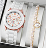 Advanced quartz watches, classic watch strap, set, Korean style, high-quality style, simple and elegant design