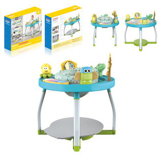 Five-in-one baby bouncing chair bouncing chair game table baby game console 360 degree rotating seat