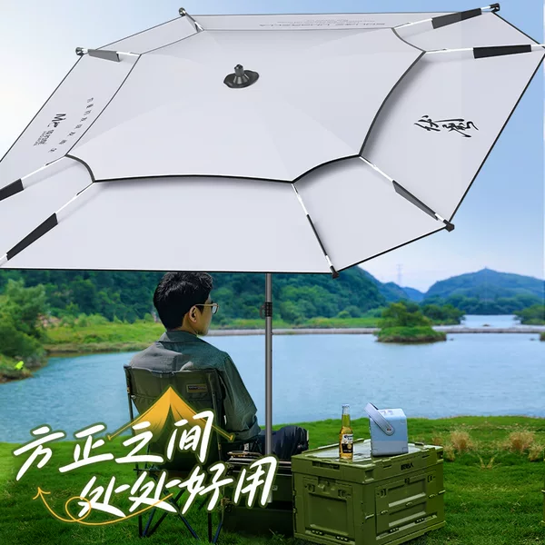Jiayu Ni Square Fishing Umbrella Fishing Umbrella Parasol Umbrella Wild Fishing Camping Sun Umbrella