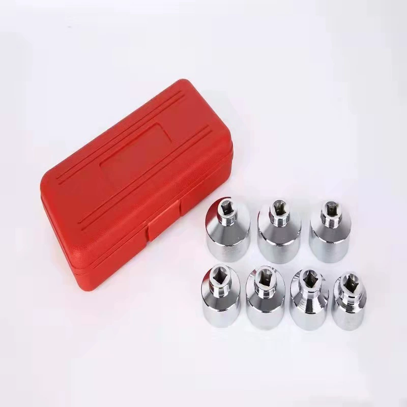 Set, engine oil, wrench, constructor, 7 pieces
