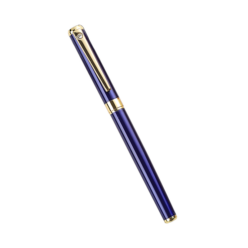 Fabricante en stock pluma de firma de metal pluma de gel de regalo de alta gama Logotipo de letras publicidad pluma de agua de impresión pluma de metal