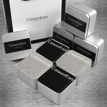 工厂直销男士内裤平角裤透气纯棉莫代尔石墨烯薄款男生短裤衩礼盒