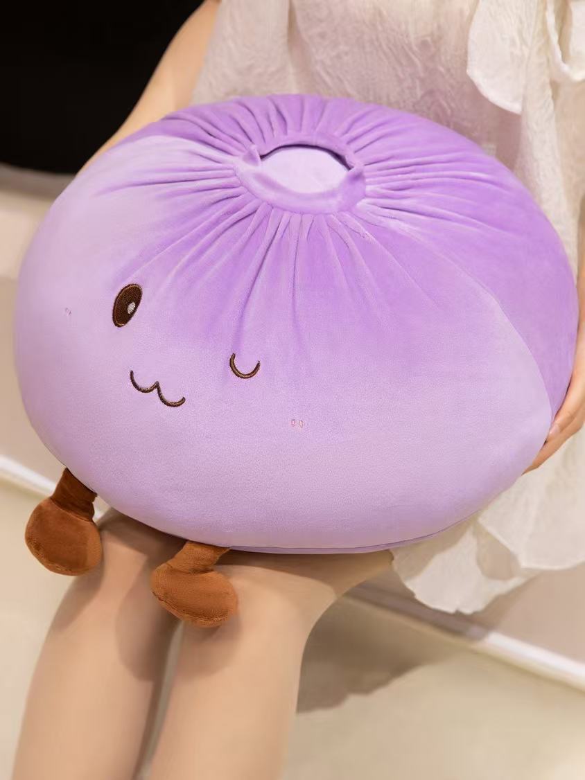 Creative Soft Bun-Shaped Plush Toy Pillow, Large Bun Doll, Home Lazy Pillow Cushion