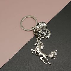 Temu速売通shein希音アマゾンブーツカウボーイ帽馬蹄西部カウボーイキーホルダーストラップ