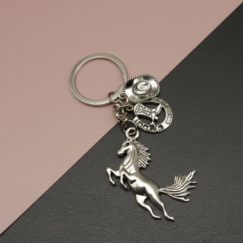 Temu AliExpress shein Xiyin Amazon boots cowboy hat horseshoe western Denim keychain pendant