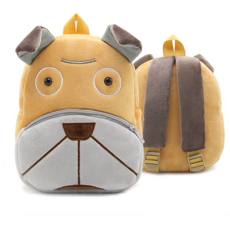 Mochila Escolar de Peluche con Diseño de Zoológico, Linda Mochila de Dibujos Animados