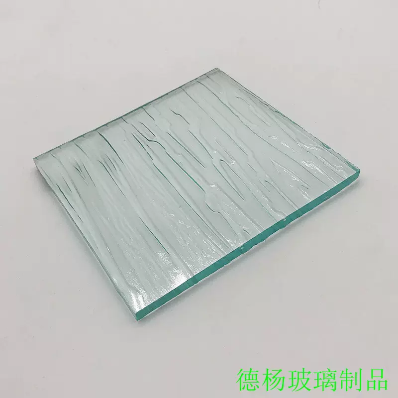 4mm 5mm 压花装饰玻璃 超白普白石头纹 长虹 海棠 聚光 木纹