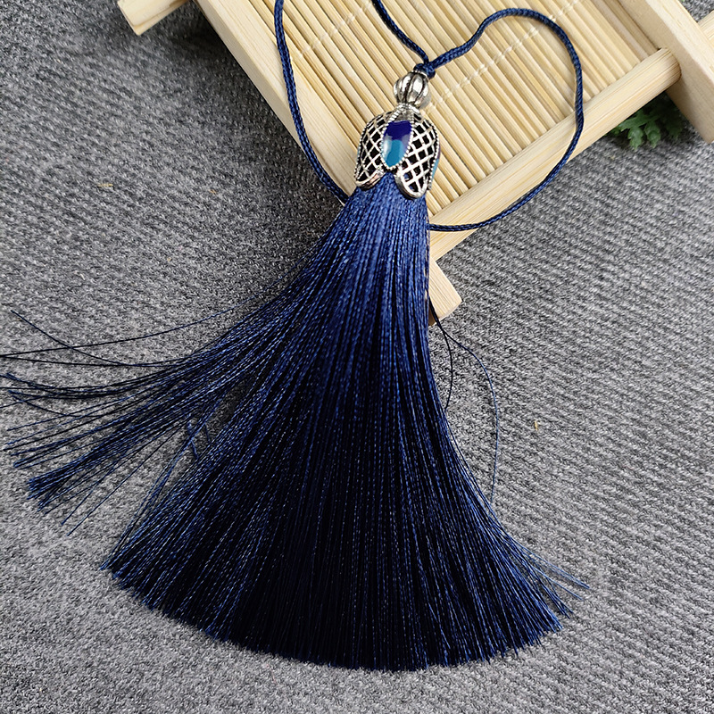 Nueva borla cloisonne corona borla colgante borla nudo chino coche colgante ventas directas de la fábrica