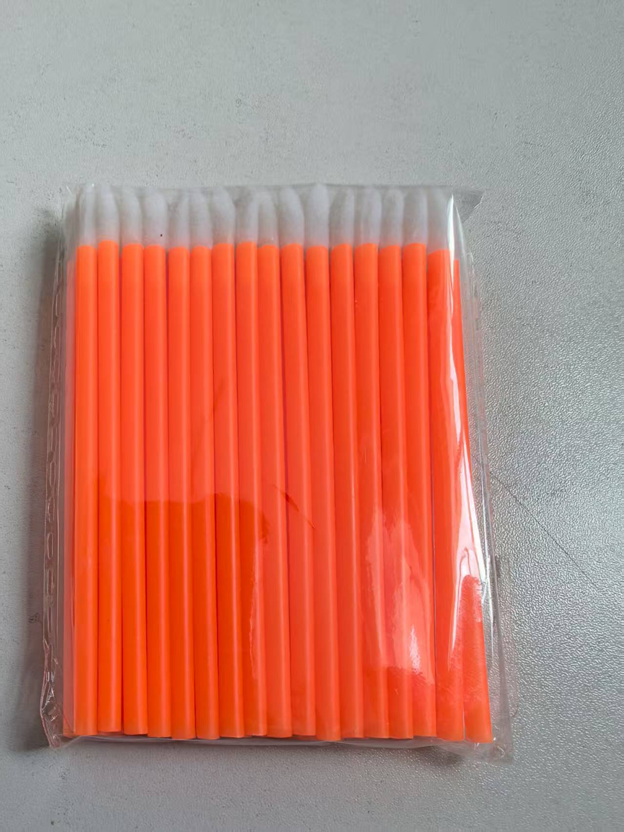Pinceles flocados para labial 50 piezas de plástico y nylon con mango corto para maquillaje de labios image 15