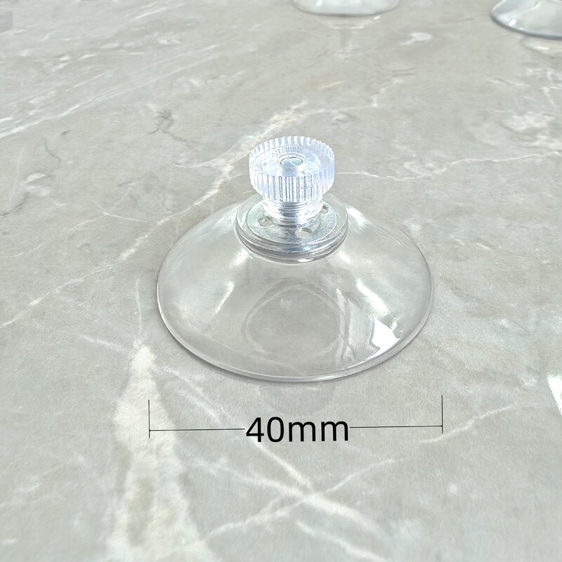 メーカー既製ネジ真空吸盤クロスボーダーホットセールプラスチックナット PVC 透明ネジ吸盤付き|undefined