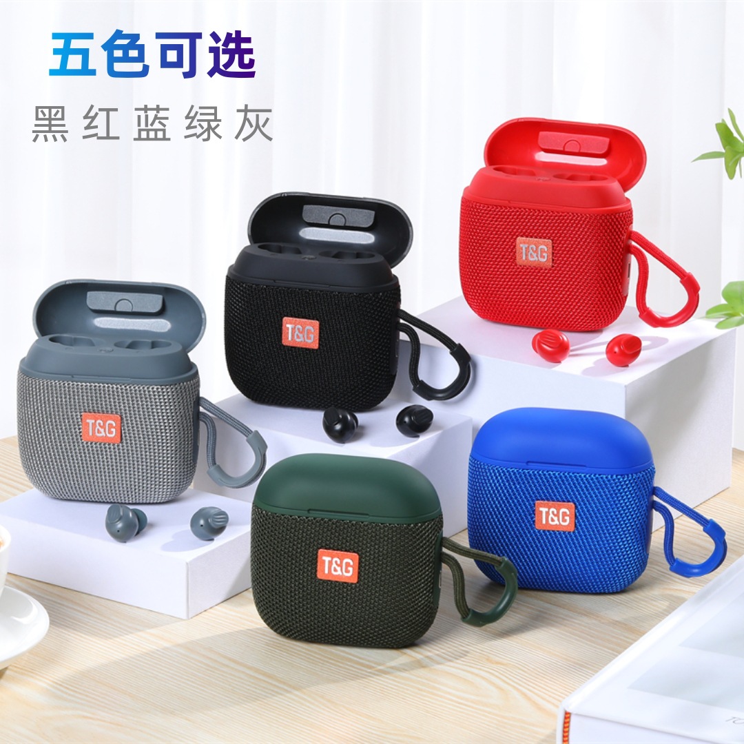 Transfronterizo TG809 altavoz de auriculares Bluetooth 2 en 1 TWS doble estéreo auriculares deportivos inalámbricos portátiles al aire libre