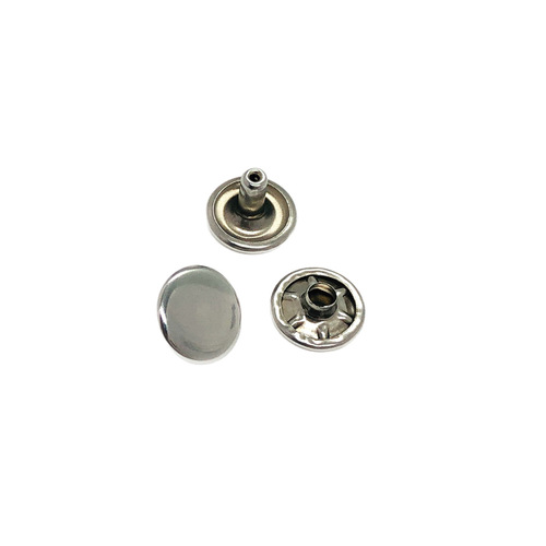 201 stainless steel double-sided impact rivet for DIY accessories flat head round male and female rivets single-sided mushroom head rivet